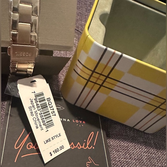 NWT FOSSIL BQ3757 Rye Multifunction Gold-Tone Stainless Steel Watch - Picture 3 of 3